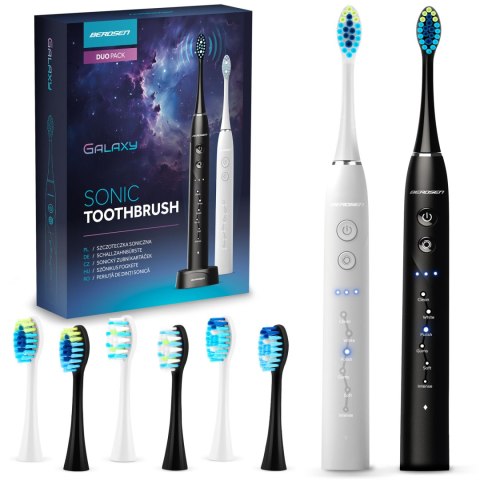 SZCZOTECZKA SONICZNA DO ZĘBÓW ZESTAW 2 SZT BERDSEN GALAXY DUO SZCZOTECZKA SONICZNA DO ZĘBÓW ZESTAW 2 SZT BERDSEN GALAXY DUO