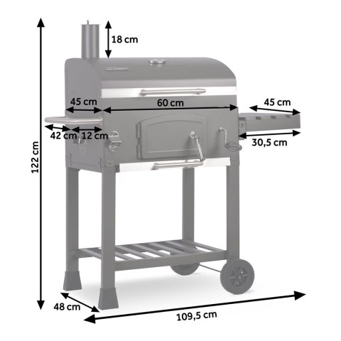 GRILL WĘGLOWY BERDSEN BD-891 GRILL WĘGLOWY BERDSEN BD-891
