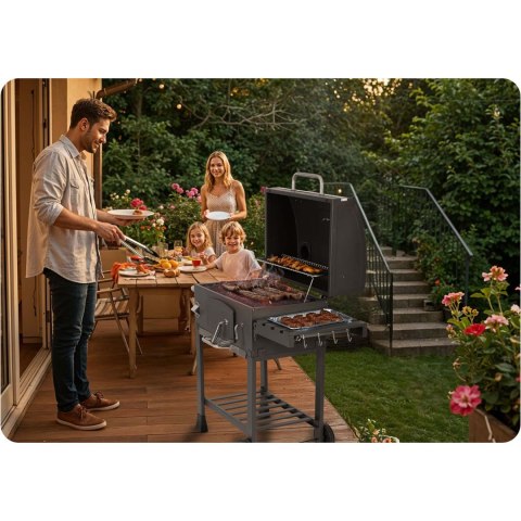 GRILL WĘGLOWY BERDSEN BD-891 GRILL WĘGLOWY BERDSEN BD-891