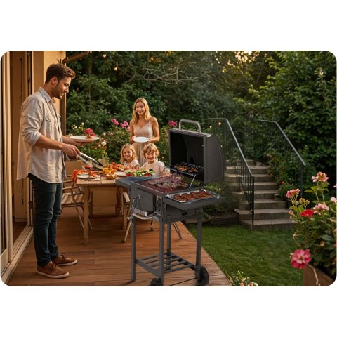 GRILL WĘGLOWY BERDSEN BD-892 GRILL WĘGLOWY BERDSEN BD-892