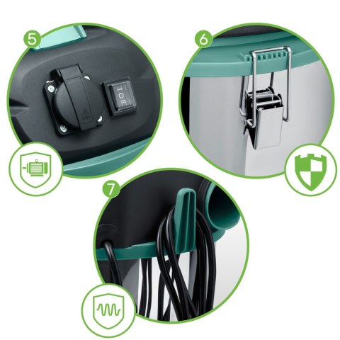 ODKURZACZ PRZEMYSŁOWY 30L 1600W HM-402 ODKURZACZ PRZEMYSŁOWY 30L 1600W HM-402
