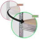REGAŁ METALOWY MAGAZYNOWY 150 X 75 X 30 CM HUMBERG 4840