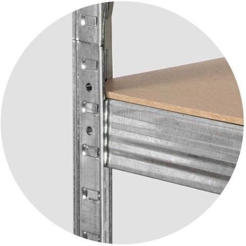 REGAŁ METALOWY MAGAZYNOWY 180 X 100 X 50 CM HUMBERG 4849 REGAŁ METALOWY MAGAZYNOWY 180 X 100 X 50 CM HUMBERG 4849