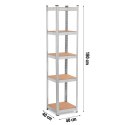 REGAŁ METALOWY MAGAZYNOWY 180 X 40 X 40 HUMBERG 4819