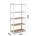 REGAŁ METALOWY MAGAZYNOWY 180 X 90 X 40 HUMBERG 4847
