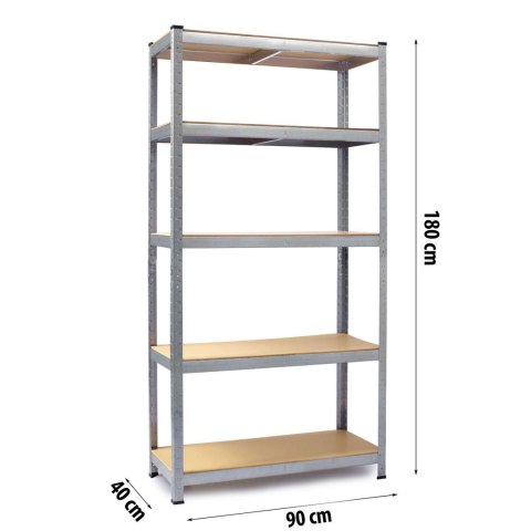 REGAŁ METALOWY MAGAZYNOWY 180 X 90 X 40 CM HUMBERG HR-812 + POKROWIEC GRATIS REGAŁ METALOWY MAGAZYNOWY 180 X 90 X 40 CM HUMBERG HR-812 + POKROWIEC GRATIS