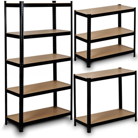 REGAŁ METALOWY MAGAZYNOWY 180 X 90 X 40 CM HUMBERG HR-813 CZARNY REGAŁ METALOWY MAGAZYNOWY 180 X 90 X 40 CM HUMBERG HR-813 CZARNY