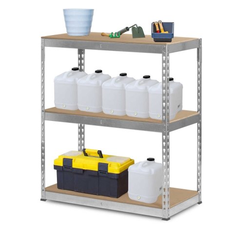 REGAŁ METALOWY MAGAZYNOWY 183 X 90 X 45 CM HUMBERG HR-700 SREBRNY REGAŁ METALOWY MAGAZYNOWY 183 X 90 X 45 CM HUMBERG HR-700 SREBRNY