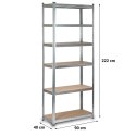 REGAŁ METALOWY MAGAZYNOWY 222 X 90 X 40 CM HUMBERG HR-814