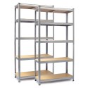 REGAŁ METALOWY MAGAZYNOWY ZESTAW 2 SZT 150 X 75 X 30 CM HUMBERG HR-810