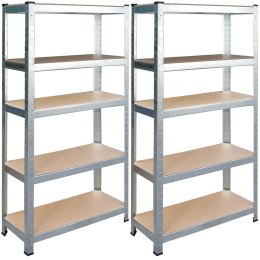 REGAŁ METALOWY MAGAZYNOWY ZESTAW 2 SZT 180 X 90 X 40 CM HUMBERG HR-812
