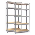 REGAŁ METALOWY MAGAZYNOWY ZESTAW 2 SZT 180 X 90 X 40 CM HUMBERG HR-812
