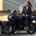 STOJAK MOTOCYKLOWY NA PRZEDNIE KOŁO MT3 CZARNY