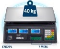 ELEKTRONICZNA WAGA SKLEPOWA 40 KG HUMBERG MH-190