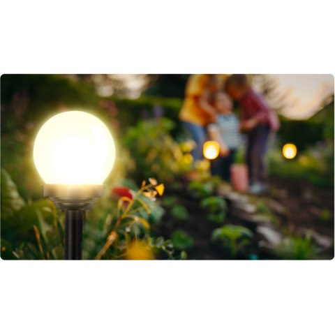 LAMPKA SOLARNA BIAŁA KULA 4SZT ILUMEN LS-102 LAMPKA SOLARNA BIAŁA KULA 4SZT ILUMEN LS-102