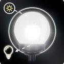 LAMPKA SOLARNA BIAŁA KULA 4SZT ILUMEN LS-102