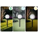 LAMPKA SOLARNA BIAŁA KULA 4SZT ILUMEN LS-102