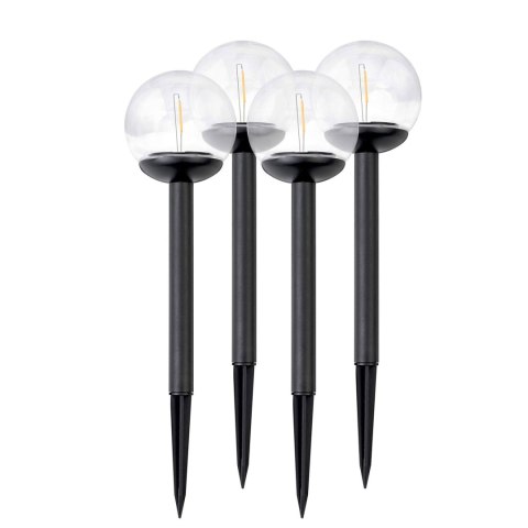LAMPKA SOLARNA PRZEŹROCZYSTA KULA 4SZT ILUMEN LS-103 LAMPKA SOLARNA PRZEŹROCZYSTA KULA 4SZT ILUMEN LS-103