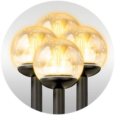 LAMPKA SOLARNA PRZEŹROCZYSTA KULA 4SZT ILUMEN LS-103 LAMPKA SOLARNA PRZEŹROCZYSTA KULA 4SZT ILUMEN LS-103