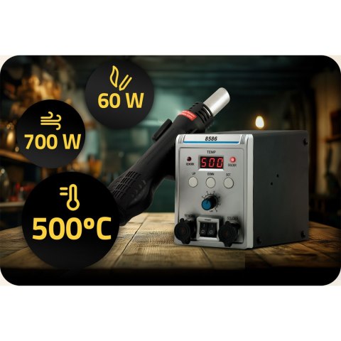 STACJA LUTOWNICZA 700W HM-29 HUMBERG STACJA LUTOWNICZA 700W HM-29 HUMBERG