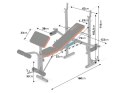 ŁAWECZKA DO ĆWICZEŃ POD SZTANGĘ + MODLITEWNIK NEO-SPORT NS-200