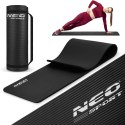 MATA DO ĆWICZEŃ GRUBA 183 X 60 CM NEO-SPORT - 192300 CZARNA