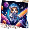 OBRAZ DO MALOWANIA PO NUMERACH 40X50 CM MASSIDO ASTRONAUTA