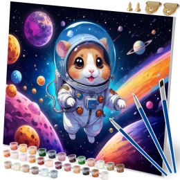 OBRAZ DO MALOWANIA PO NUMERACH 40X50 CM MASSIDO ASTRONAUTA