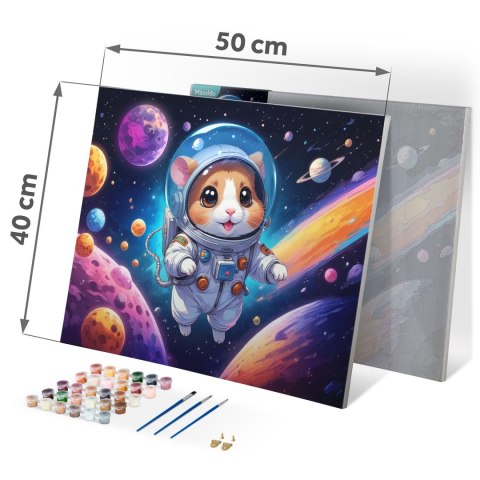 OBRAZ DO MALOWANIA PO NUMERACH 40X50 CM MASSIDO ASTRONAUTA OBRAZ DO MALOWANIA PO NUMERACH 40X50 CM MASSIDO ASTRONAUTA