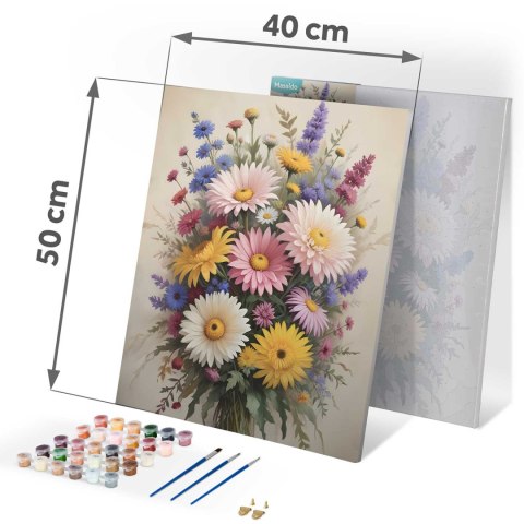 OBRAZ DO MALOWANIA PO NUMERACH 40X50 CM MASSIDO KWIATY OBRAZ DO MALOWANIA PO NUMERACH 40X50 CM MASSIDO KWIATY