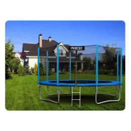 TRAMPOLINA OGRODOWA 13FT/404CM Z SIATKĄ ZEWNĘTRZNĄ I DRABINKĄ NEO-SPORT