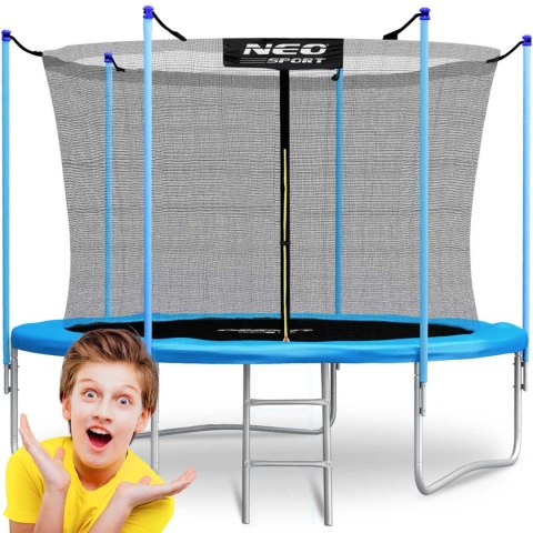 TRAMPOLINA OGRODOWA 8FT/252CM Z SIATKĄ WEWNĘTRZNĄ I DRABINKĄ NEO-SPORT TRAMPOLINA OGRODOWA 8FT/252CM Z SIATKĄ WEWNĘTRZNĄ I DRABINKĄ NEO-SPORT