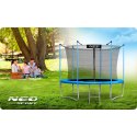 TRAMPOLINA OGRODOWA 8FT/252CM Z SIATKĄ WEWNĘTRZNĄ I DRABINKĄ NEO-SPORT