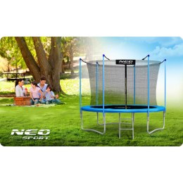 TRAMPOLINA OGRODOWA 8FT/252CM Z SIATKĄ WEWNĘTRZNĄ I DRABINKĄ NEO-SPORT