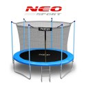 TRAMPOLINA OGRODOWA 8FT/252CM Z SIATKĄ WEWNĘTRZNĄ I DRABINKĄ NEO-SPORT