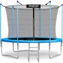 TRAMPOLINA OGRODOWA 8FT/252CM Z SIATKĄ WEWNĘTRZNĄ I DRABINKĄ NEO-SPORT