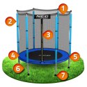 TRAMPOLINA OGRODOWA DLA DZIECI 140 CM 4,5FT NEO-SPORT