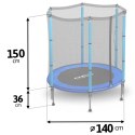TRAMPOLINA OGRODOWA DLA DZIECI 140 CM 4,5FT NEO-SPORT