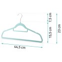 WELUROWE WIESZAKI NA UBRANIA 20SZT MS-859 MASSIDO
