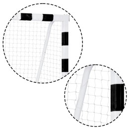 BRAMKA DO PIŁKI NOŻNEJ 300 X 160 X 90 CM NS-460 CZARNO-BIAŁA