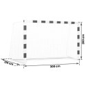 BRAMKA DO PIŁKI NOŻNEJ 300 X 200 X 120 CM NS-465 CZARNO-BIAŁA