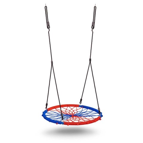 HUŚTAWKA BOCIANIE GNIAZDO SWINGO 95 CM NIEBIESKO-CZERWONA