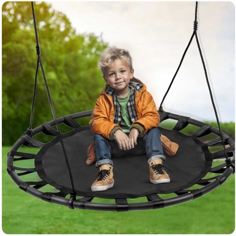 HUŚTAWKA BOCIANIE GNIAZDO SWINGO XXL 120 CM CZARNA HUŚTAWKA BOCIANIE GNIAZDO SWINGO XXL 120 CM CZARNA