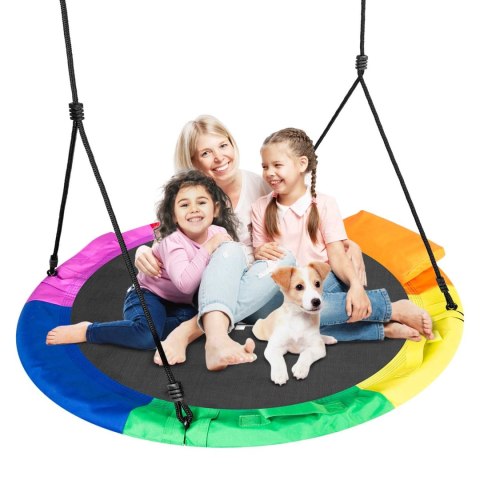 HUŚTAWKA BOCIANIE GNIAZDO SWINGO XXL WIELOKOLOROWA 110 CM HUŚTAWKA BOCIANIE GNIAZDO SWINGO XXL WIELOKOLOROWA 110 CM