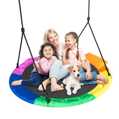 HUŚTAWKA BOCIANIE GNIAZDO SWINGO XXL WIELOKOLOROWA 95 CM HUŚTAWKA BOCIANIE GNIAZDO SWINGO XXL WIELOKOLOROWA 95 CM