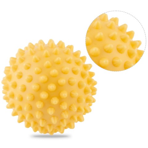 PIŁKA DO MASAŻU I FITNESS 9,5CM NS-957 ŻÓŁTA PIŁKA DO MASAŻU I FITNESS 9,5CM NS-957 ŻÓŁTA