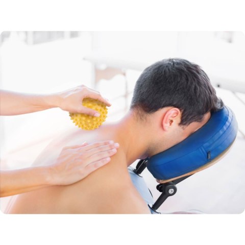 PIŁKA DO MASAŻU I FITNESS 9,5CM NS-957 ŻÓŁTA PIŁKA DO MASAŻU I FITNESS 9,5CM NS-957 ŻÓŁTA