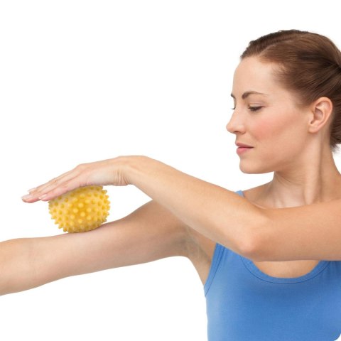 PIŁKA DO MASAŻU I FITNESS 9,5CM NS-957 ŻÓŁTA PIŁKA DO MASAŻU I FITNESS 9,5CM NS-957 ŻÓŁTA