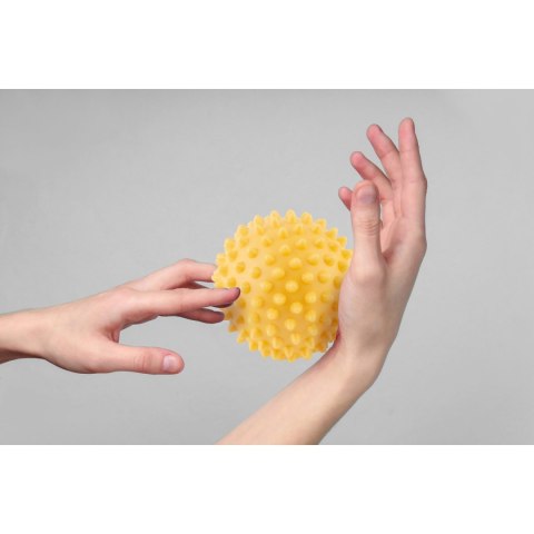 PIŁKA DO MASAŻU I FITNESS 9,5CM NS-957 ŻÓŁTA PIŁKA DO MASAŻU I FITNESS 9,5CM NS-957 ŻÓŁTA