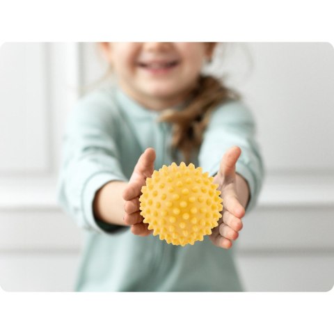 PIŁKA DO MASAŻU I FITNESS 9,5CM NS-957 ŻÓŁTA PIŁKA DO MASAŻU I FITNESS 9,5CM NS-957 ŻÓŁTA